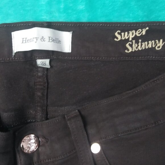 Henry & Belle Super Skinny Jeggings Size 28 - Picture 8 of 8